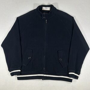 Todd Snyder Full Zip Jacket Mens Large Blue Sweater Collar Broadway Show Costume